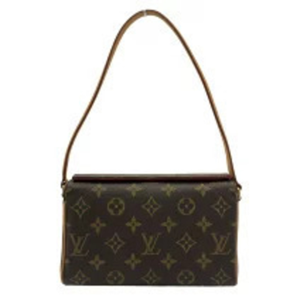 Louis Vuitton Recital Brown Monogram Canvas Leather Shoulder Bag